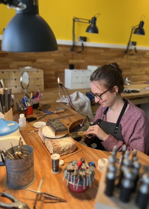 Julia Isabell Bäumer, Goldschmiede Potsdam, Goldschmiede Berlin, Schmuckkurs Berlin, Kreative Workshops Berlin, Workshops Berlin